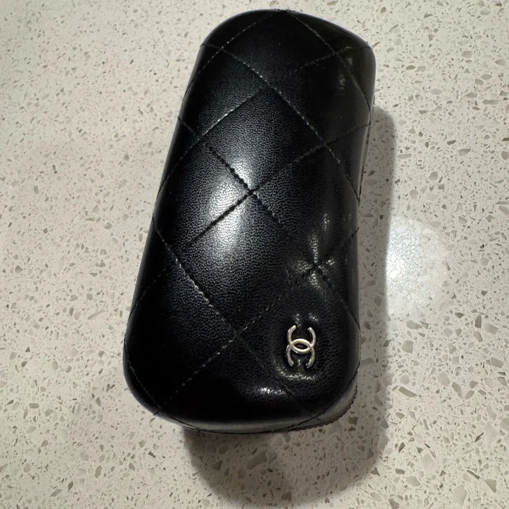 Chanel Quilted Leather Sunglasses Case Like new